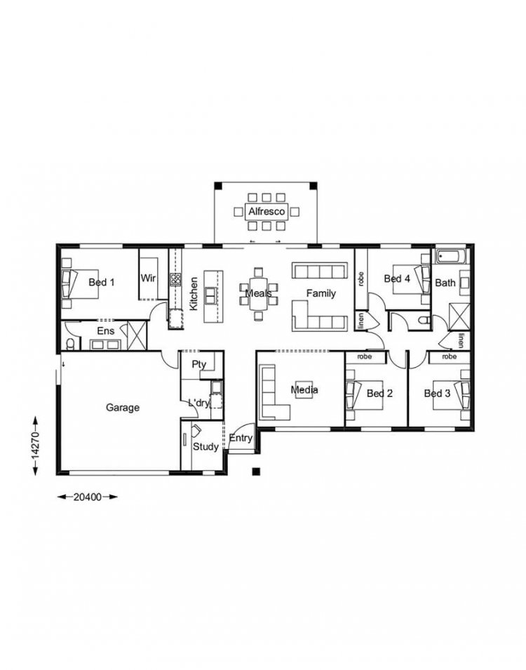 Retreat 223 Acreage Home Design, House Plans For Wide Shallow Lots Australia